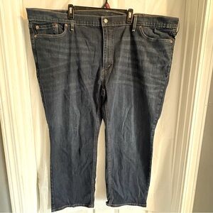 Levi's Mens Sz 52x29 Tapered Leg 541‎ Jeans Relaxed Fit Dark Wash Blue Cotton